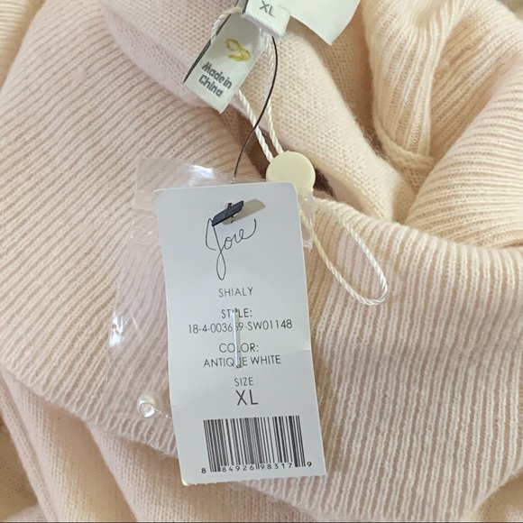 Joie x Revolve Turtleneck Shialy Top Sweater Wool Cashmere White - Picture 6 of 13